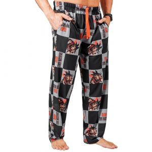 Dragon Ball Z Bas de Pyjama Homme Ado Pantalon Pyjama D&eacute;tente Anime avec Poches V&ecirc;tements de Nuit Homme Cadeau Geek (L, Multi) (Get Trend., neuf)