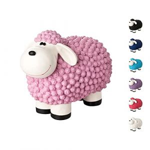 incubado Mini Mouton Molly - Décoration de Jardin pour extérieur - Petit modèle (Rose Pastel) (incubado, neuf)