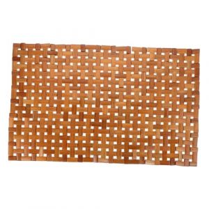 DECORNIJIA Tapis De Bain Bambou Antidérapant Pliable Pour Salle De Bain Et Toilette Mat De Sol Et Pratique (ZhiLight, neuf)