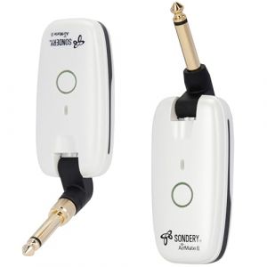 Sondery Système de guitare sans fil Émetteur et récepteur Compatible avec plusieurs instruments Guitare Basse Clavier Batterie, 7 canaux Autonomie de 6 heures AirMate II UHF Rechargeable sans fil (Sondery EU, neuf)