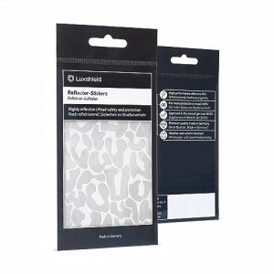 Luxshield Set d'autocollants réfléchissants - Léopard pour vélo Scooter Poussette - Stickers Rétro Réfléchissants pour Autocollants Haute Visibilité (Protect & Shine, neuf)