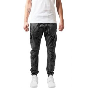 Urban Classics Treillis élastiqué Homme Bas de survêtement Camouflage Sombre L (E.M.P., neuf)