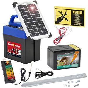 9V Electrificateur de clôture, "Extra Power 9V" SOLAR Set, CLOTURE ELECTRIFICATEUR (cloture-electrique-expert, neuf)