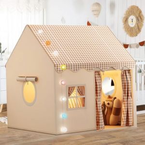 Tente pour Enfants,Cabane Enfant Intérieur et Extérieur,Maison de Tente de Jeu, Maison de Jouet pour bébé Enfants Princesse avec fenêtres pour garçons et Filles de 3 à 13 Ans (onelucky, neuf)