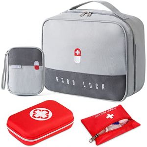 JOYBOY 4Pi&egrave;ces Trousse de Secours Vide,Trousse de Premiers Secours,Boite de d'urgence,Kit de Premiers Secours,Portable,pour Camping,Voyages,l'&eacute;cole et la Maison (RAMO DRAGON SHOP S.R.L., neuf)