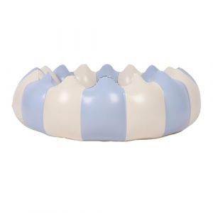 EIMSOAH Petite Piscine Gonflable Portable avec Balle Gonflable pour Enfant en Bas &acirc;ge, Int&eacute;rieur et Ext&eacute;rieur, Mat&eacute;riau en PVC &eacute;pais pour une Utilisation dans le Jardin &agrave; la Maison (Bleu ray&eacute;) (Wenzeny, neuf)