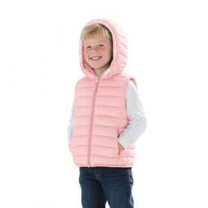 Doudoune Sans Manche Enfant, Manteau Solide Enfant Garcon Fille &agrave; Capuche Zipp&eacute;E Matelass&eacute; Veste &agrave; Capuche Gilet Couleur Unie D'Ext&eacute;Rieur Chaud Gilets En Duvet Manteau Chaud pour toutes (4-5 Years) (LXINaq, neuf)