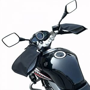 IBLUELOVER Gants de Moto Gant de Poign&eacute;e Hiver &eacute;pais Manchon Couvercle pour Motocyclette V&eacute;lo Cyclisme Scooter Gants Imperm&eacute;able Chauffant Guidon de Protection Gant Chauds Moto Coupe-Vent (IBlueloveruk, neuf)