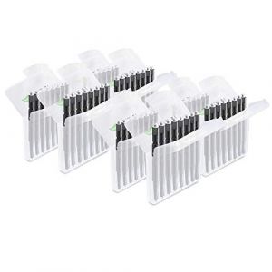 JB White 64 filtres Anti-cérumen pour prothèse auditive pour Phonak Cerustop | Widex Nanocare | Oticon MiniFit | Siemens Signia 3.0 | Resound | Wax Guards Filtre de protection de cire (64x Ø1,3 mm) (Wicked Chili, neuf)