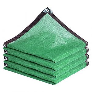 Filet d'ombrage Vert, Voile d'Ombrage Toile d Ombrage Rectangulaire Toile d'ombrage 75% Filet Solaire résistant aux d'ombrage Pare-Soleil,pour terrasse Serre Cours (5mx12m/16.4ftx39.4ft) (EuoYa, neuf)