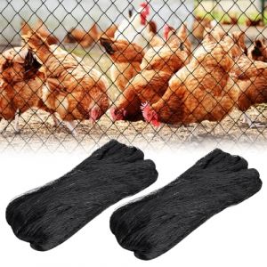 Filet Anti Oiseaux, Filet Oiseau pour Filet Protection Oiseaux, Poules, Anti Pigeon, Jardin, Plante, Réutilisable pour Protéger Clôtures Potagers Bassin (Maillage -5CM) (7.5x15M,2 Pièce) (CEANNA, neuf)