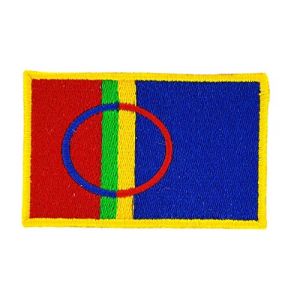 Patch &eacute;cusson brod&eacute; drapeau samis sami lapon laponie same sac a dos backpack (Akachafactory, neuf)