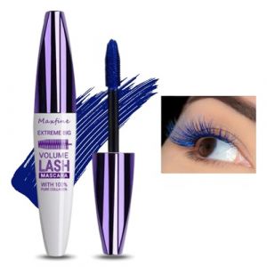 Crème de mascara volume et longueur 5D, Mascara d'extension de cils à effet de volume, Mascara d'extension de cils, résistant à l'eau et de longue durée avec une définition précise, #4 Bleu (SONGVISON, neuf)