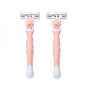 Rasoirs Manuels Femme 2 Pi&egrave;ces Rasage Manuel Femme Rasoir &agrave; 6 Lames pour Femme Rose Rasoir de S&eacute;curit&eacute; pour Femme et Homme (TBsister, neuf)