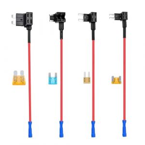 Porte-Fusible Micro Voiture Adaptateur,Adaptateur Lame Porte-fusible ATC,Fusible Voiture,4PCS Porte Fusible 12v,Porte Fusible (QANEASS, neuf)