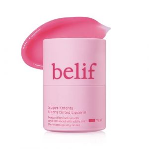 belif Super knights &ndash; Soin des l&egrave;vres teint&eacute; &agrave; la fraise | Baume teint&eacute; rose vif, go&ucirc;t fraise, hydrate, repulpe, am&eacute;liore la texture et la fermet&eacute; des l&egrave;vres, soin cor&eacute;en, beaut&eacute; cor&eacute;enne (15 ml) (LG H&H UK, neuf)