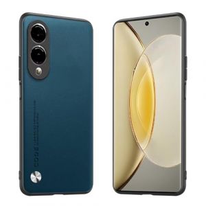 Longstong &Eacute;tui Adapt&eacute; &agrave; Samsung Galaxy S25 Edge (6.7"), Housse Coque en Cuir M&eacute;tallique de la S&eacute;rie Code - Saphir (Longstong, neuf)