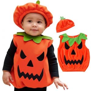 Spritumn-Home Costume De Citrouille D&eacute;Guisement Pumpkin pour Halloween Enfant Fille Deguisement Decoration, Orange #16, 6-12 mois, (6r6VvKhM5) (Lazwii, neuf)