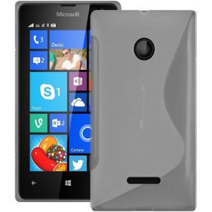 annaPrime Etui Coque Housse pour Microsoft Lumia 435/435 Dual SIM, Coque Silicone Gel Motif S au Dos Couleur Transparent (LUONG ANH TUAN, neuf)