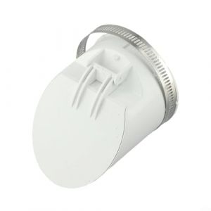 Clapet anti-retour en PVC de 50 à 160 mm, anti-odeurs et anti-insectes, avec filtre blanc pour extérieur, balcon, jardin, drainage de sol et fixations de plomberie, installation facile (75 mm) (experiencegoods, neuf)