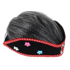 SUPVOX Perruque de Mamie pour Garçon Fille Costume Halloween et Cosplay Coiffure Réaliste Bun Accessoire de Déguisement pour Fête et Spectacle (Curve Saver, neuf)