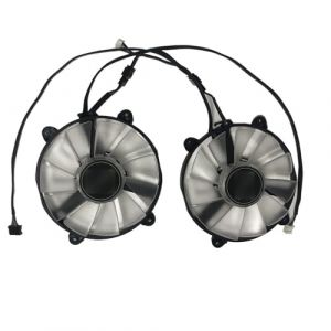 ventilateur d'ordinateur 2 pi&egrave;ces/ensemble FY09015M12LPA GPU refroidisseur ventilateurs de carte graphique KFA2 RTX 2080Ti blanc remplacement de refroidissement vid&eacute;o refroidisseur de processeur Pi&egrave;ce (王财, neuf)