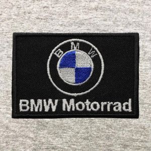 Écusson brodé BMW Motorrad (rectangulaire) (Lousãtextil, neuf)