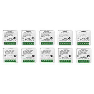 proAMEDEN Interrupteur intelligent Wi-Fi 16 A Mini Smart Switch Wi-Fi, module interrupteur, application Tuya/SmartLife, compatible avec Alexa, Google Home (10) (proAMEDEN, neuf)
