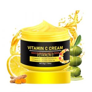 Crème hydratante à la vitamine C pour le visage et le cou, crème raffermissante anti-âge, hydratation de la peau, crème raffermissante pour décolleté et double menton, réduit le double menton, les (Xinerwen-UK, neuf)