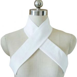 DINSOAVR Cravates, faux cols, chinois blanc mince longue écharpe ceinture pour costumes anciens robes décolleté faux col détachable écharpe (guangzhoujucikejiyouxiangongsi, neuf)