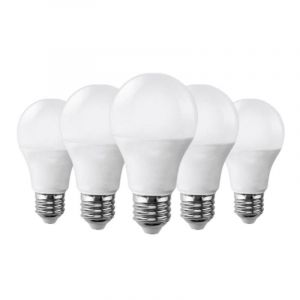 SILAMP Ampoule LED E27 9W 220V A60 180&deg; (Pack de 5) - Blanc Neutre 4000K - 5500K (SILAMP FR, neuf)