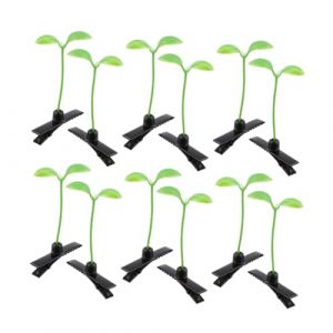 80 Pièces épingle à cheveux de de soja pince cheveux pinces à cheveux en de soja pince à cheveux mini pousse pince à cheveux en forme de pousse Plastique Vert clair (Leopolerd, neuf)
