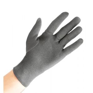gants coton gris respirant pour peau sèche et sensible, Gants coton dermatologique avec routures renforcées,confortable pour jour et nuit - soins des mains, handcare, paquet de 2 (Well B4 GmbH, neuf)