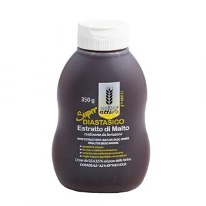 Malto Attivo, Super Diastasico 350g, Extrait de Malt Diastasique pour Pain, Pizza et Focaccia, Malt d'Orge et Mais, Améliore la Levée et la Dorure,12.000 Unitées Pollak, Fabriqué en Italie (MALTO ATTIVO, neuf)