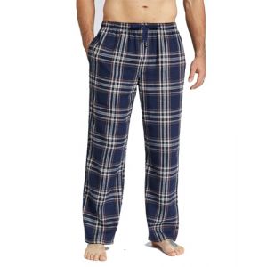 Jveyvth Pantalon de Pyjama Pour Homme, Pantalon de Nuit à Carreaux En Flanelle de Coton, Pantalons de Pyjama Avec Poches Et Braguette Boutonnée (CSEASY, neuf)
