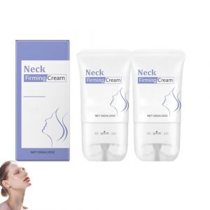 Cr&egrave;me raffermissante pour le cou avec rouleau, cr&egrave;me raffermissante au collag&egrave;ne pour le cou, r&eacute;duit les rides et le double menton,traitement hydratant en profondeur pour raffermir la peau (2pcs) (yxcully, neuf)