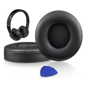 SoloWIT&reg; Coussinets en Peau d'agneau de Remplacement pour Beats Solo 2 & Solo 3 sans Fil Casques, Coussinets Solo2 Solo3 avec Mousse Haute Densit&eacute;, &Eacute;paisseur Accrue (SoloWIT Store, neuf)