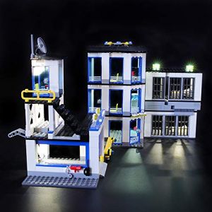 GEAMENT Jeu De Lumières Compatible avec Lego Police Le Commissariat de Police (Police Station) - Kit D'éclairage LED pour City 60141 (Modèle de Bloc Non Inclus) (GEAMENT-FR, neuf)