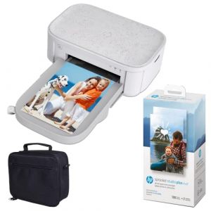 HP Sprocket Studio Plus 10 x 15 cm Imprimante Photo instantan&eacute;e &ndash; Offre group&eacute;e : &eacute;tui et Papier Photo (ECON, neuf)