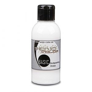 Senjo Color Body Painting Peinture 75ml | Liquide Peinture du Corps | Pour pinceaux et aérographe | Fabriqué en Allemagne (Blanc) (Senjo Color FR, neuf)
