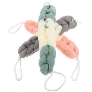 IDEANATEGRATE 3 pi&egrave;ces &Eacute;ponge de Longue pour Femme Accessoire Salle de Bain Exfoliante &Eacute;ponge Luffa Douce Lani&egrave;re pour Nettoyage Corporel et Massage (SumerKa, neuf)