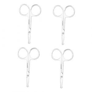 Healeved 4pi&egrave;ces Ciseaux Nez Homme Et Sourcils Ciseaux &agrave; Poils De Nez Pour Tondeuse Visage Outils De Soin Visage (Sonieg, neuf)
