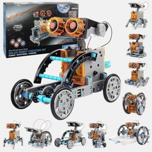 Kit Robot Solaire,Robot Solaire,Kit à Construire,29 en 1 Robot Jouet Enfant Maquette Voiture Jeux de Construction Robotique Éducative Exterieur Experiences Scientifiques Cadeau pour Garçon Fille (STORE KOLA REI S.R.L., neuf)