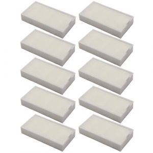 LEZHISNUG Lot de 10 filtres HEPA pour aspirateurs ILIFE V3, V3S, V3S Pro, V5, V5S, V5S Pro, compatibles avec CHUWI V3, filtre HEPA pour Ecovacs CR130 CR120 CEN540 CEN250 (Kingboo, neuf)