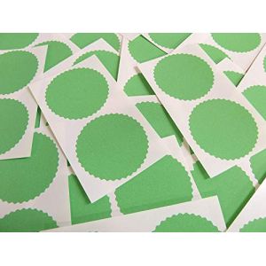 50 mm-Bord crant&eacute;, vert, certificat joint en gaufrette Company Lot de 50 autocollants r&eacute;compenses & (Minilabel, neuf)