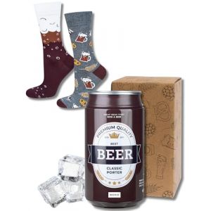 soxo Canette Bi&egrave;re Chaussettes Homme Biere Cadeau Drole Chaussette Cadeaux 40-45 Classic Porter 1 Paire (Soxo, neuf)