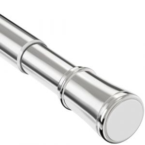 Tringle pour rideau, sans perçage, barre télescopique, tige de suspension extensible, tringle à rideau de douche réglable, 1 pièce, argenté, 105-205 cm (LIEUR, neuf)
