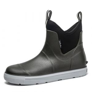 ZEPYFXIT Bottes de Pluie Homme Bottes Caoutchouc Bottine Imperm&eacute;able Chelsea Boot Chaussure de Jardin &Eacute;tanche Boots Ext&eacute;rieure pour Randonn&eacute;e et Travail (Vert 25257, 42 EU) (QUPU, neuf)
