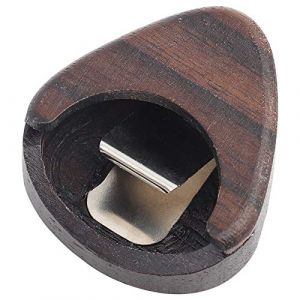 Fafeims Boîte de Support de médiator,boîte de sélection de Guitare en Bois Rose Accessoire d'instrument de Musique en Forme de Coeur pour médiator Standard (Yulinnet, neuf)