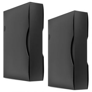 Arpan Lot de 2 porte-vues A4 avec 150 pochettes, 300 pages par côté, étui de rangement avec pochettes en plastique, pochette en polyéthylène (noir) (Claris, neuf)